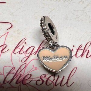 Authentic Pandora Mother Hearts Dangle #792072EN40